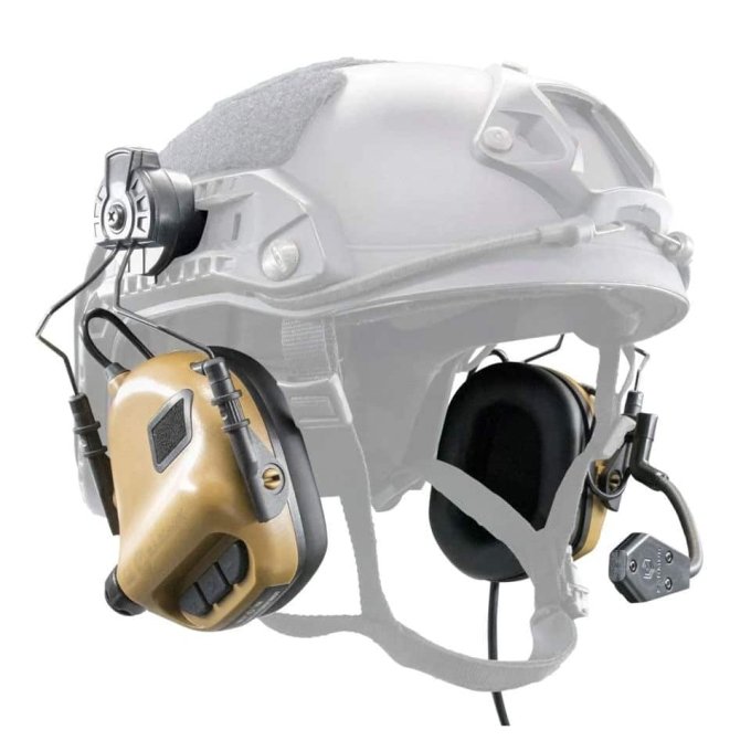 Earmor helmet headset M32H Coyote