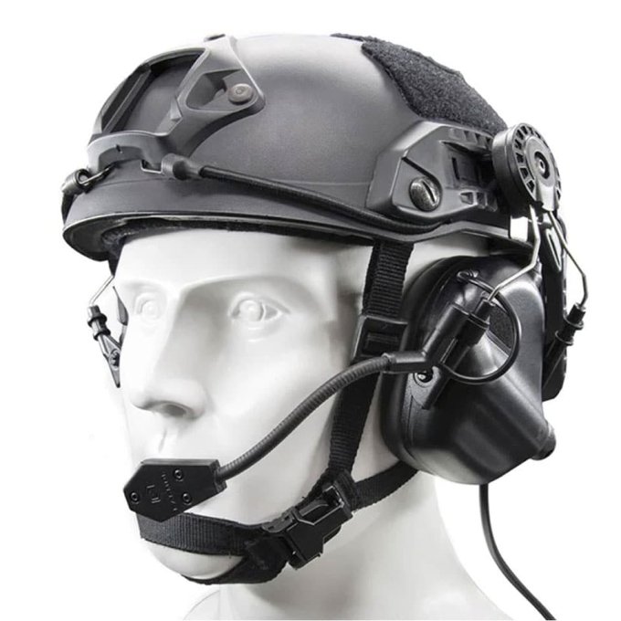 <span> Tactical Helmet Headset </span> Active "M32H" with Mic - Image 2