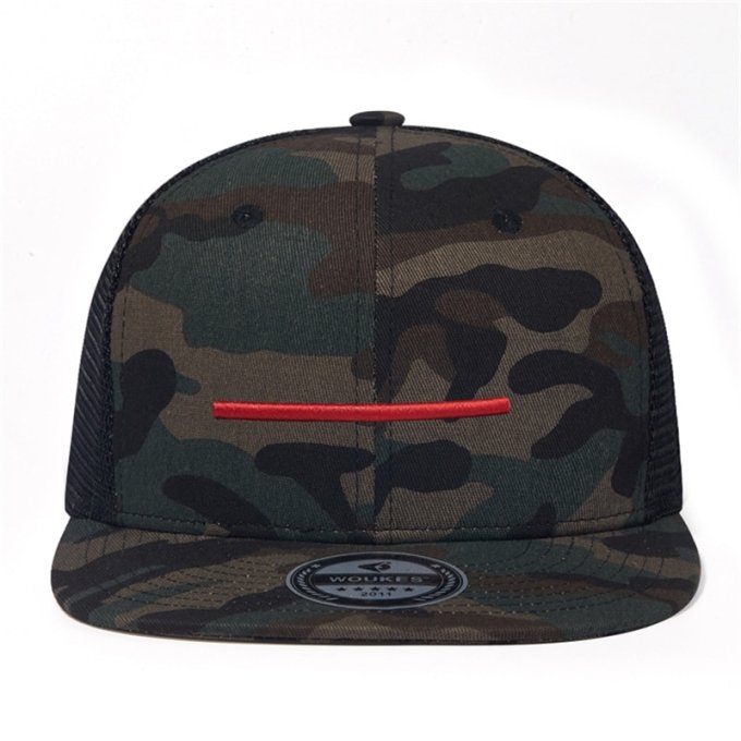 <span> Camo Snapback </span> Red Line - Asian Woodland - Image 2