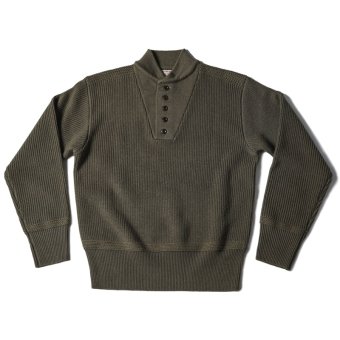 5 button military sweater