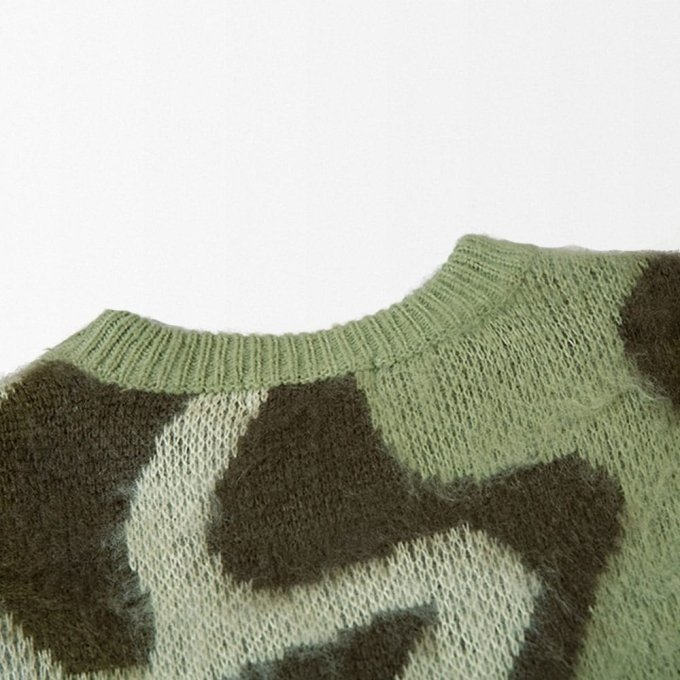 Aqua camo sweater "Lenstid" - Image 3