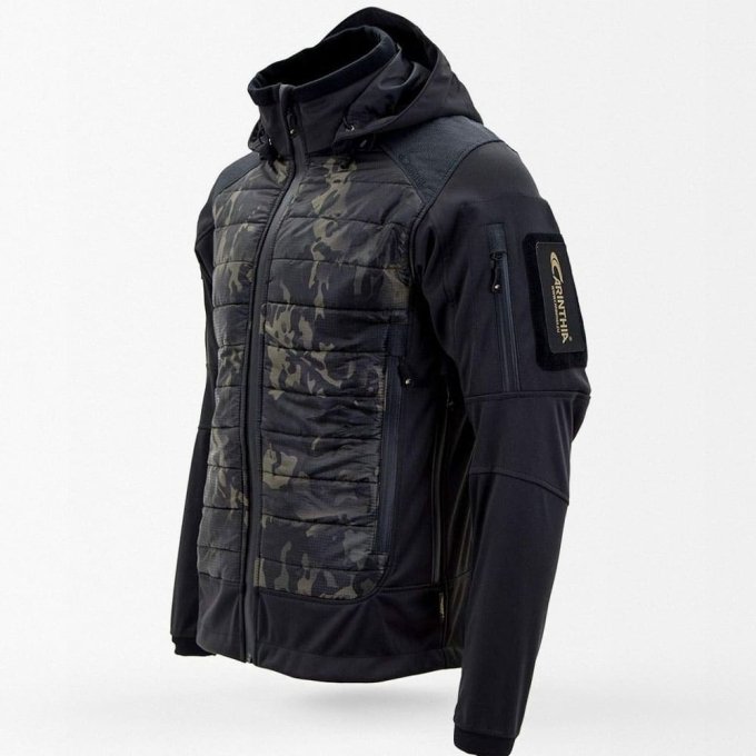 Black camo puffer jacket "Shadowstrike" S1 - Image 2