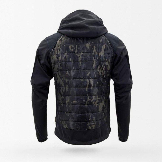 Black camo puffer jacket "Shadowstrike" S1 - Image 3
