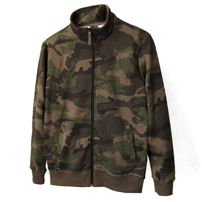 Camo zipper sweatshirt "Zamok"