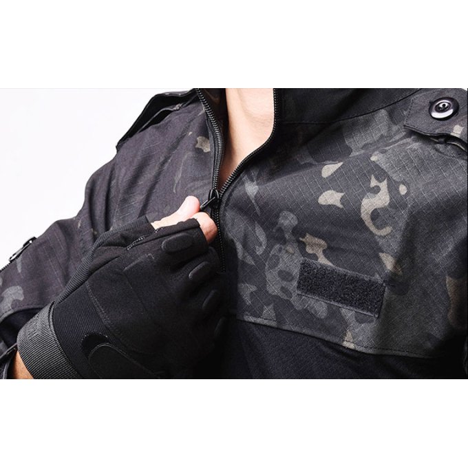 Epaulettes combat shirt