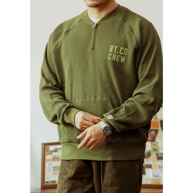 army green knit sweater