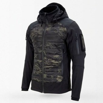 Black camo puffer jacket “Shadowstrike” S1