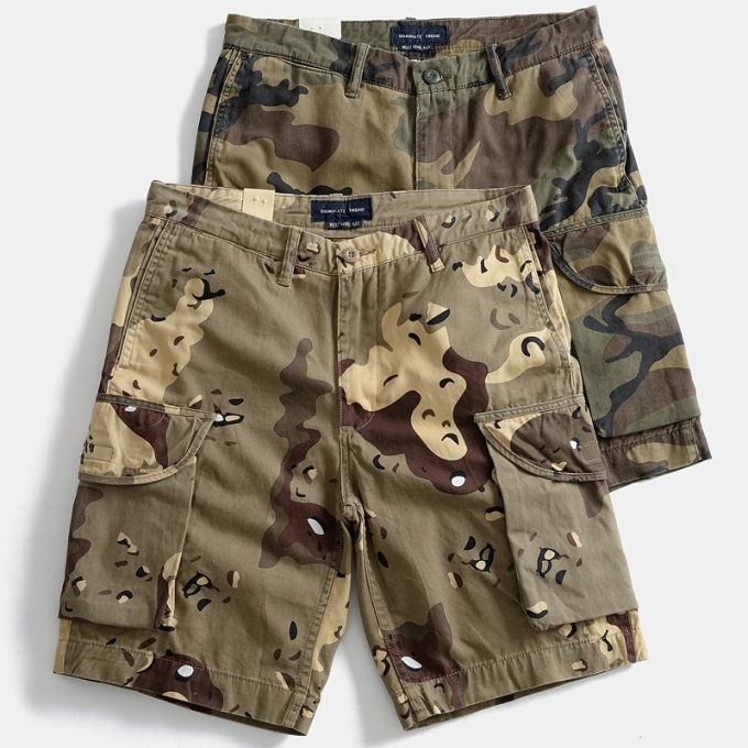 camo cargo shorts lightweight