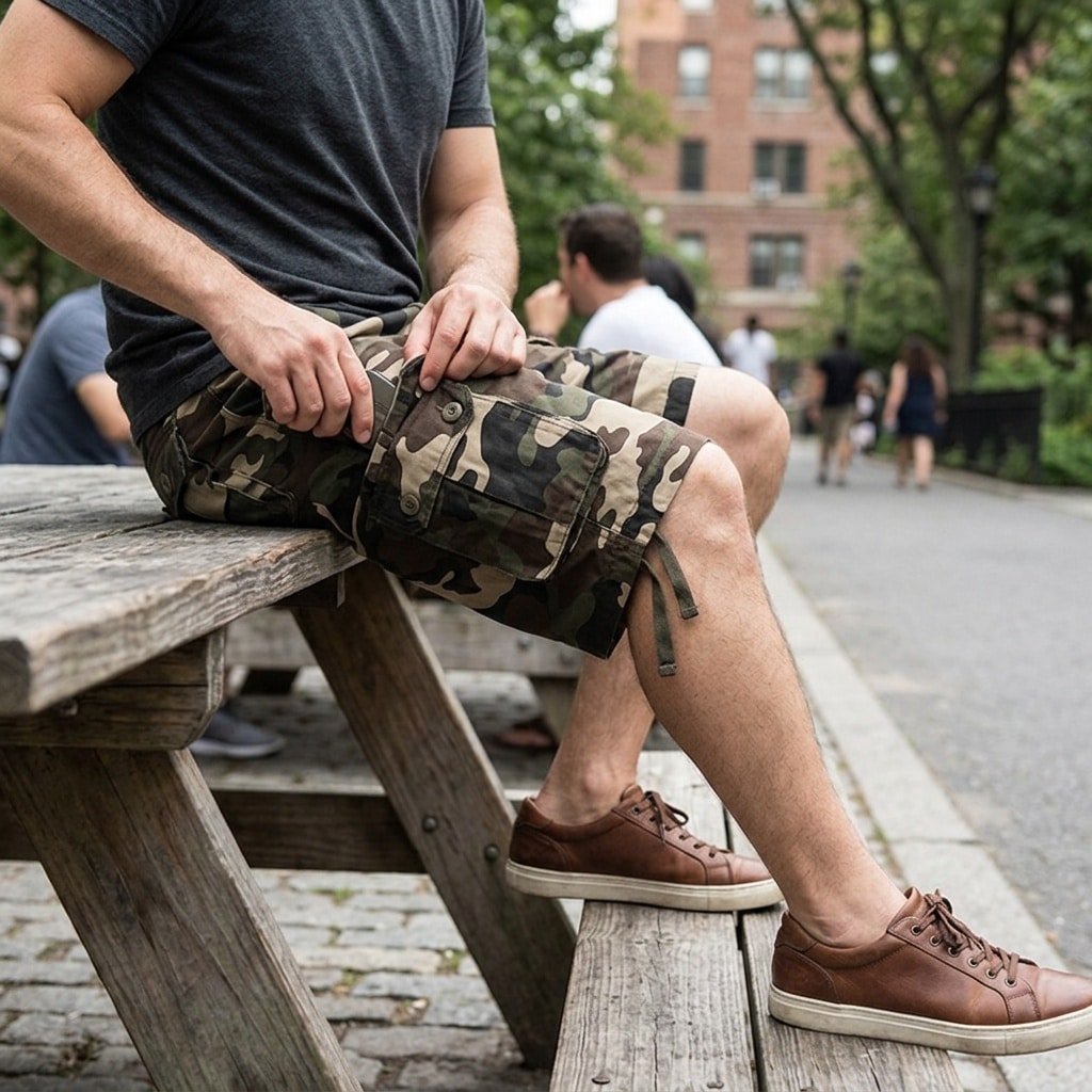 Camo cargo shorts “Prowl” G5