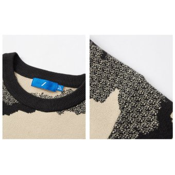 camo print sweater Y2K