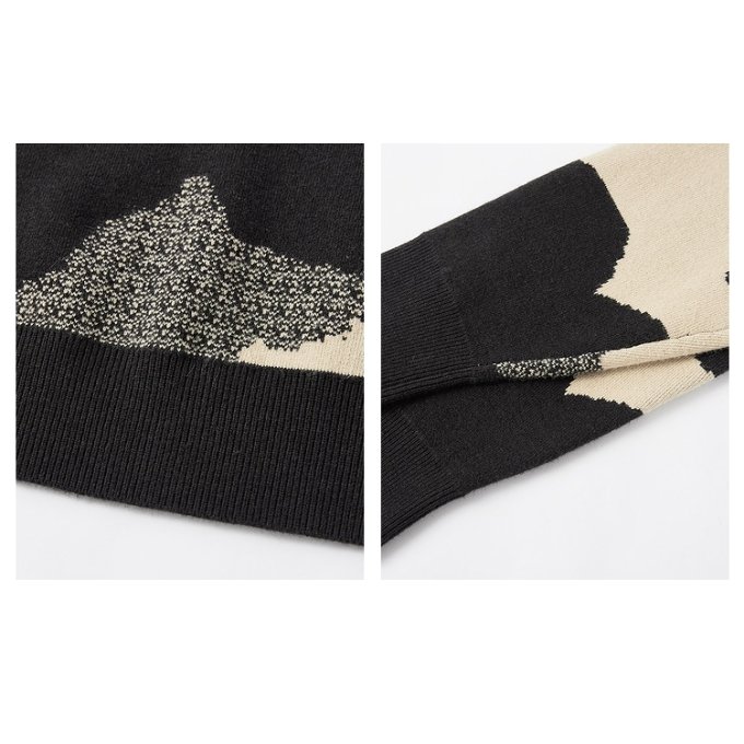 camo print sweater Y2K