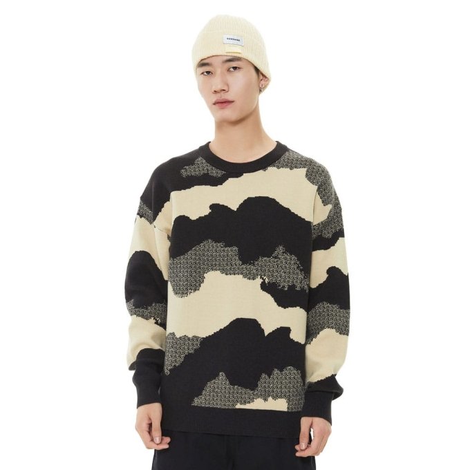 camo jumper vintage "Future" Khaki