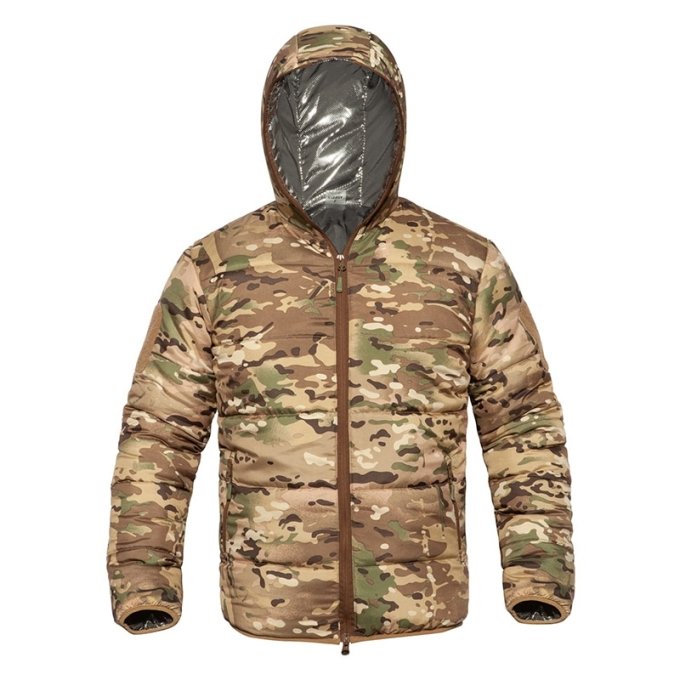 camo puffer jacket with hood