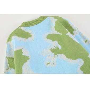 camouflage fashion sweater "Banged" Blue|Green