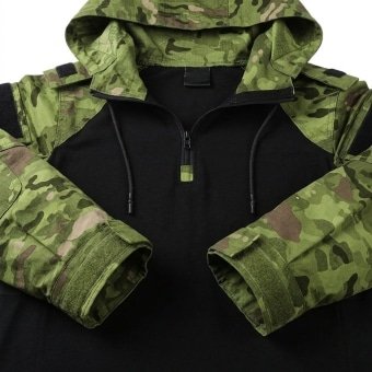 Combat shirt hoodie Camouflage “YZ”