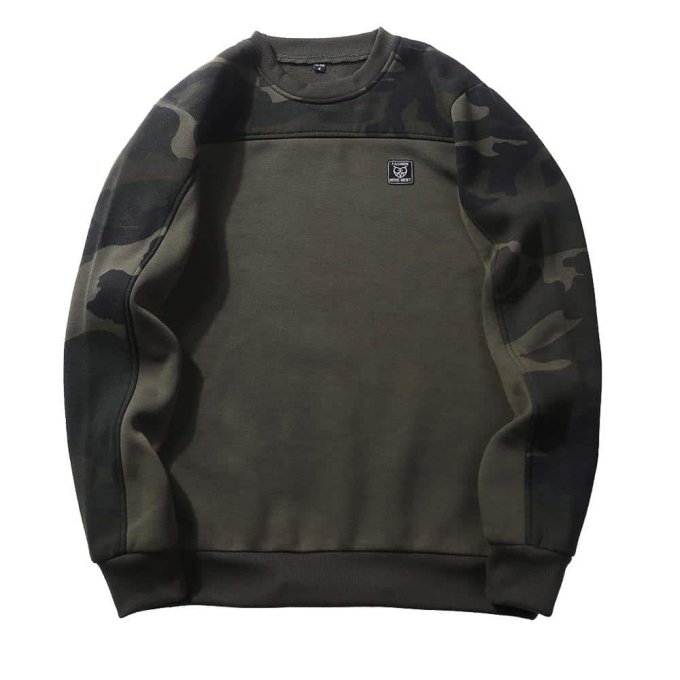 green camo sweatshirt "Woy" 9.0