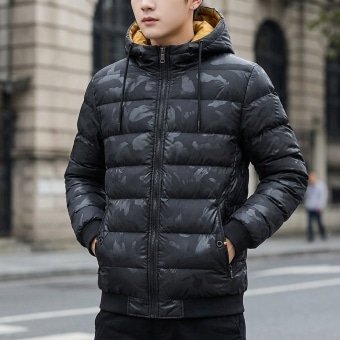 Hooded camo puffer jacket “Nightshade” N4