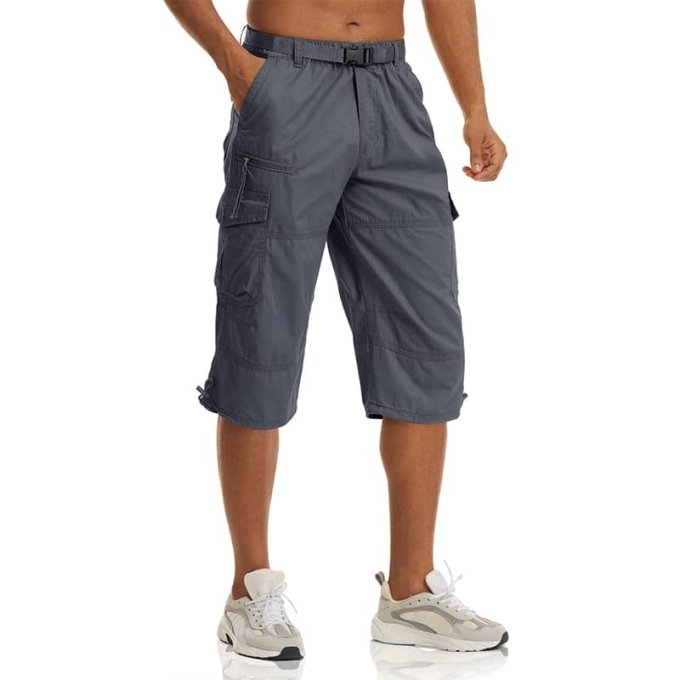 long tactical shorts Dark Grey