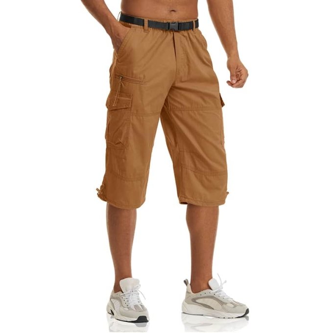 long tactical shorts Khaki