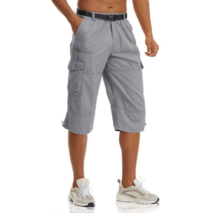long tactical shorts Shadow Grey