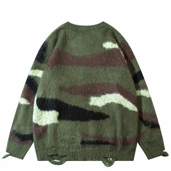 mens camo sweater "Spark" TN Olive|Desert
