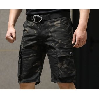 Mens camouflage cargo shorts