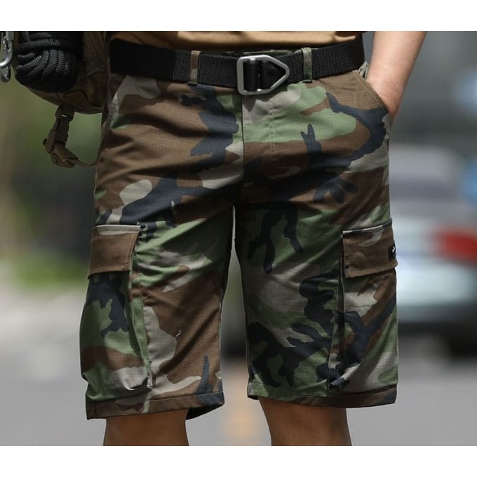 Mens camouflage cargo shorts