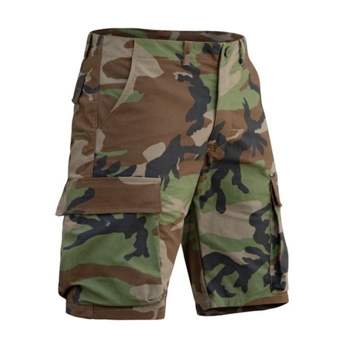 Mens camouflage cargo shorts
