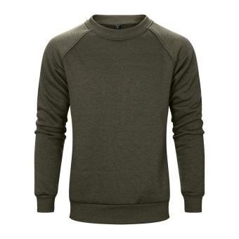 military style sweatshirt Olive