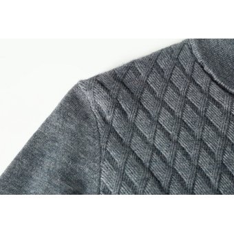quarter zip military sweater Beige|Green|Grey