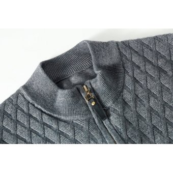 quarter zip military sweater Beige|Green|Grey