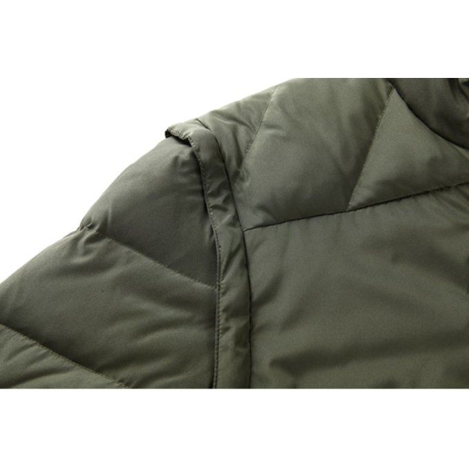 removable sleeve puffer jacket
