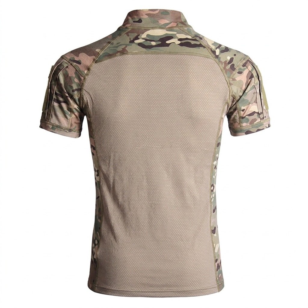 Short sleeve camo combat shirt 1 4 zip “Cooler”