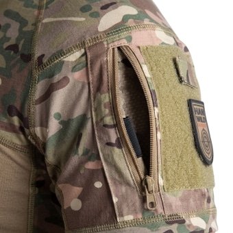 Short sleeve camo combat shirt 1 4 zip “Cooler”