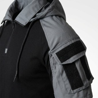 Short sleeve combat shirt with hood “Prizrak”