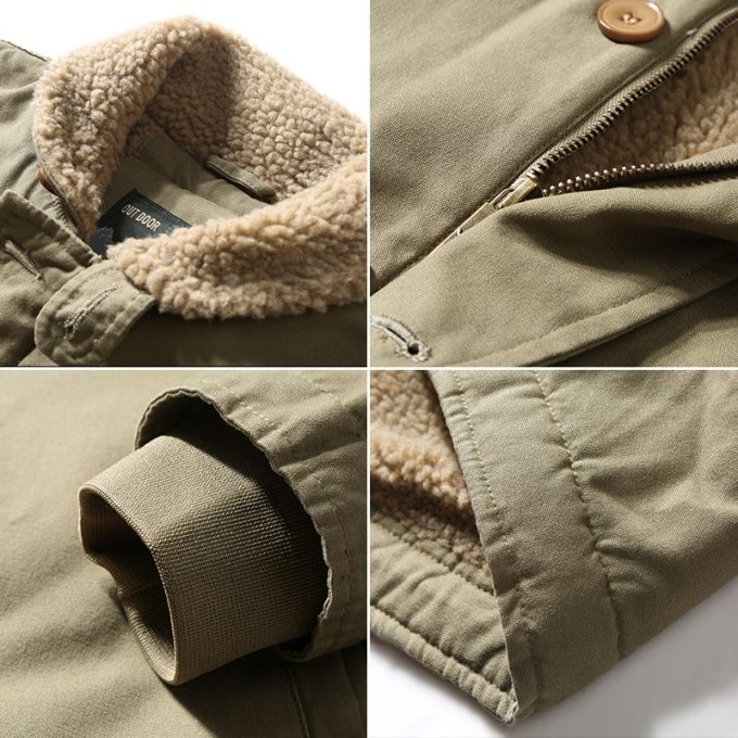 vintage hooded military jacket
