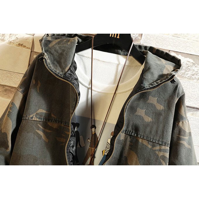 vintage camouflage jacket