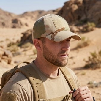 3 color desert tactical cap