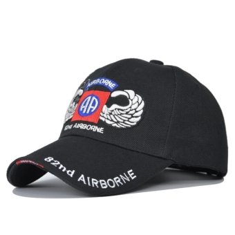 82nd airborne baseball cap Black