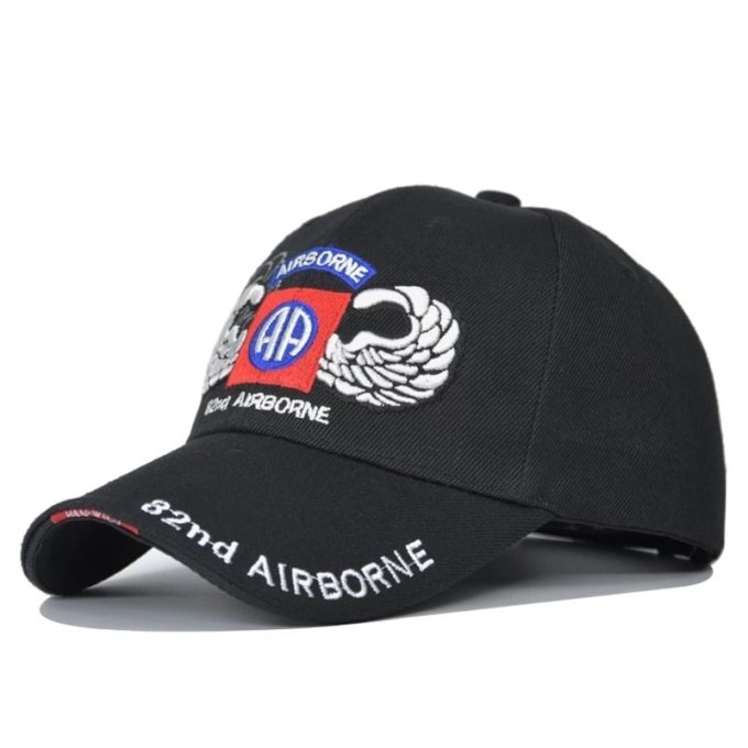 82nd airborne baseball cap Black