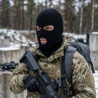 Balaclava two hole Knitted