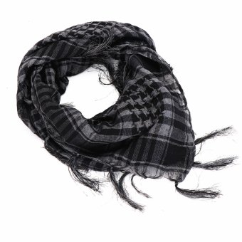black and grey shemagh Grey