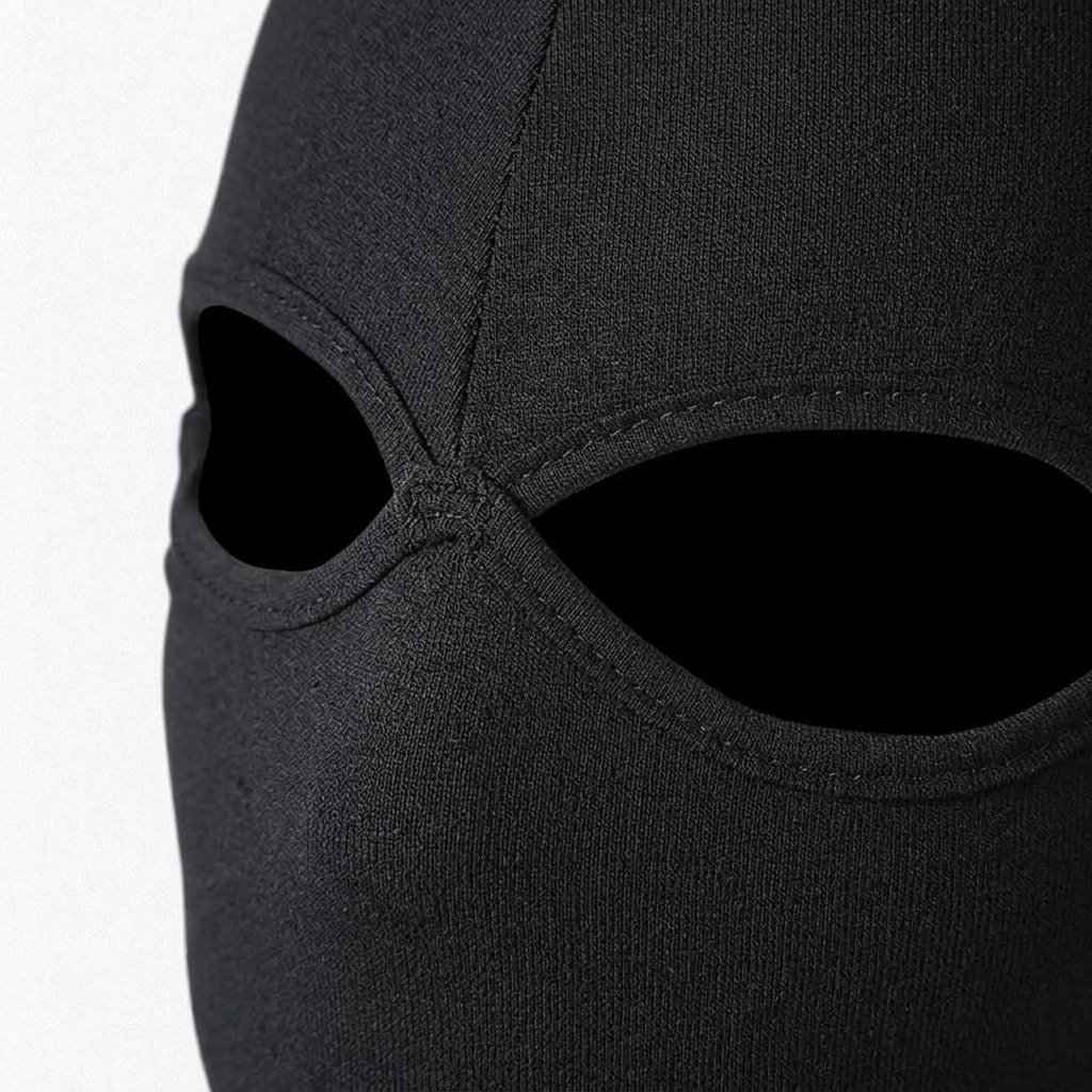 Black balaclava 2 hole