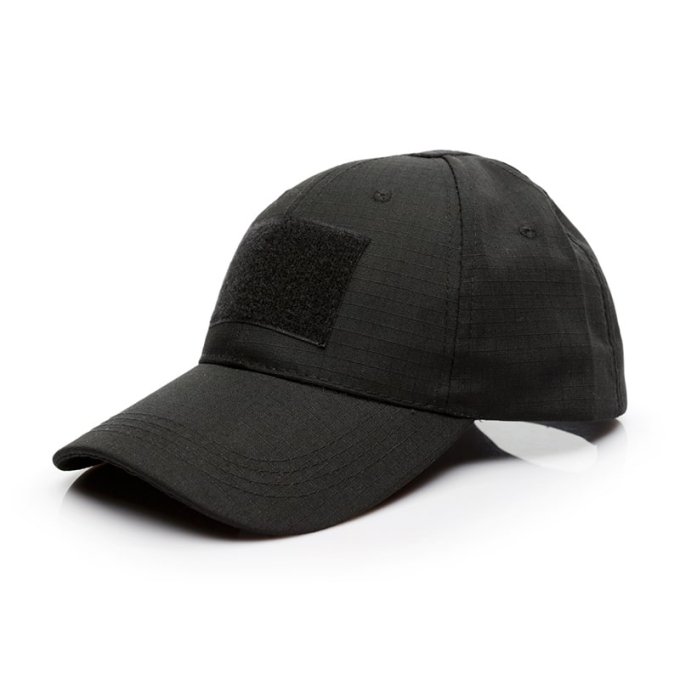 black tactical cap