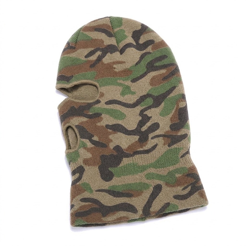 Camo balaclava 3 hole Knitted