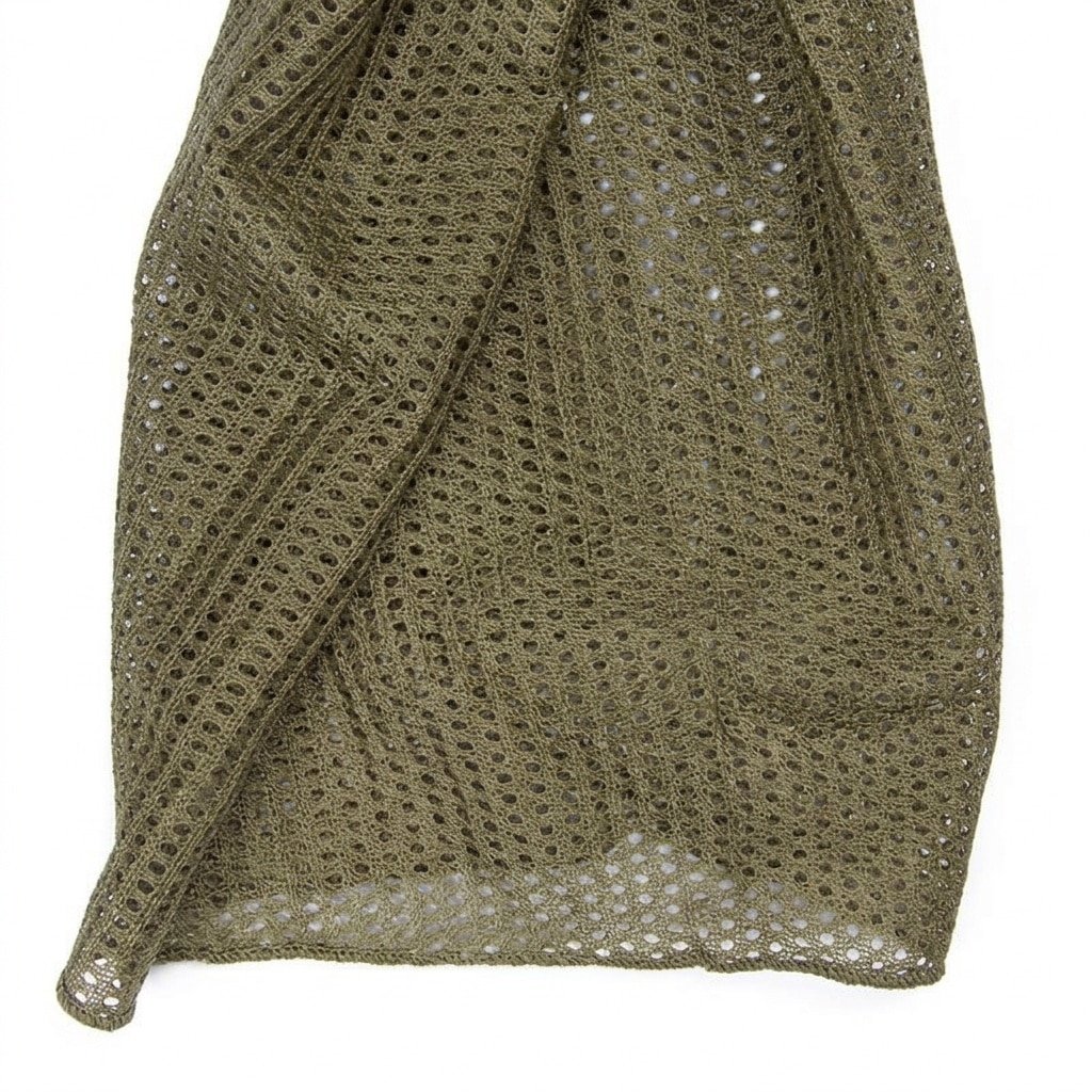 Green net scarf