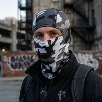 Grey camo balaclava “Modius”