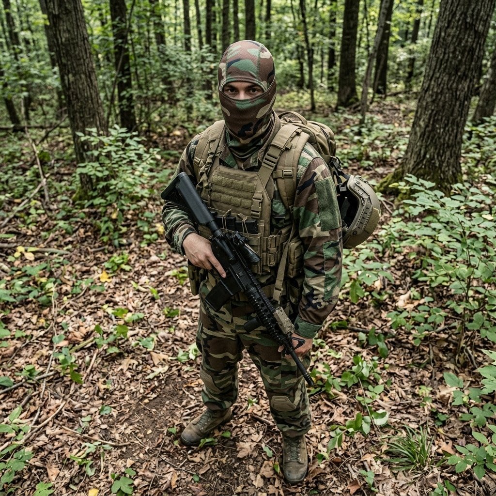 M81 woodland balaclava “Modius”