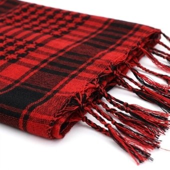 Red and black shemagh