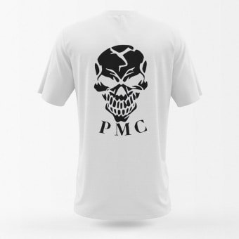 skull military t shirt White